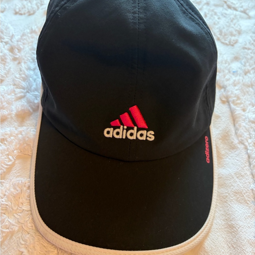 Adidas Black Cap with Pink Accents